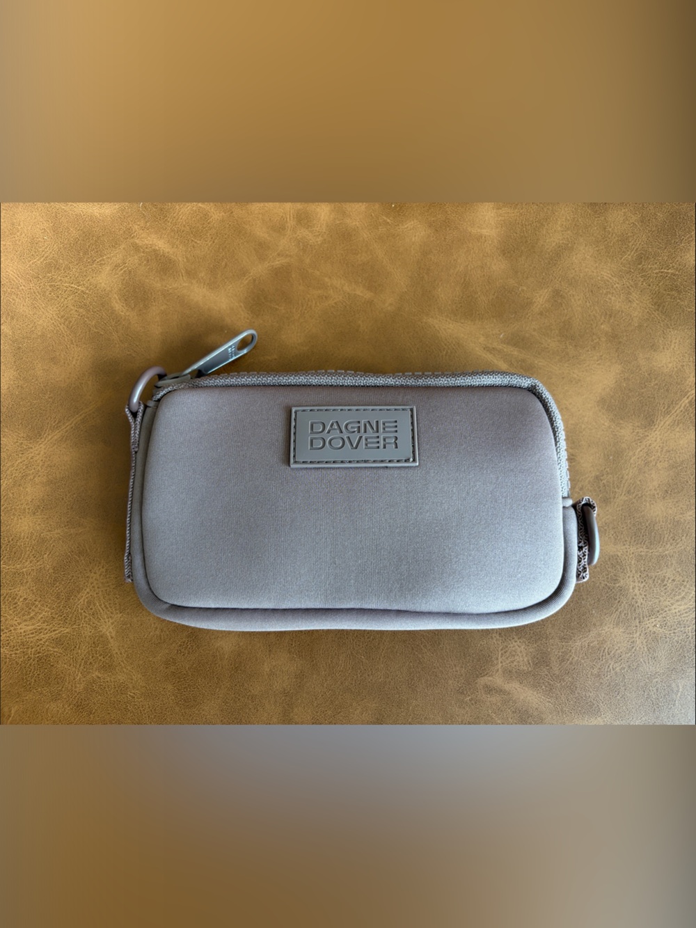 Dagne Dover Neoprene Crossbody Pouch in Dune